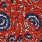 Preview: Voile leichte Baumwolle Blüten Ranken rot